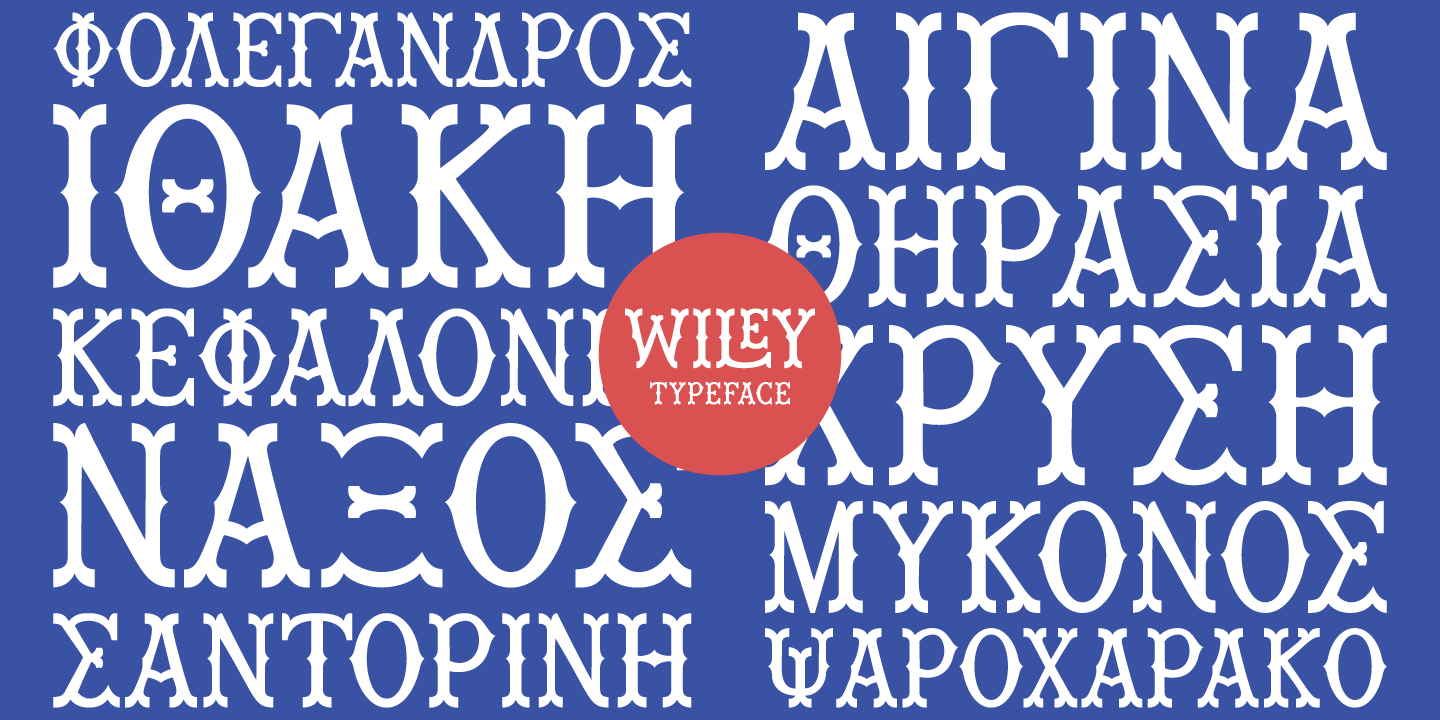 Wiley Regular Font preview